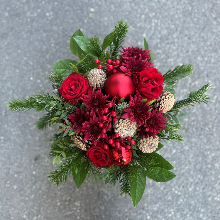 Julebukett rød
